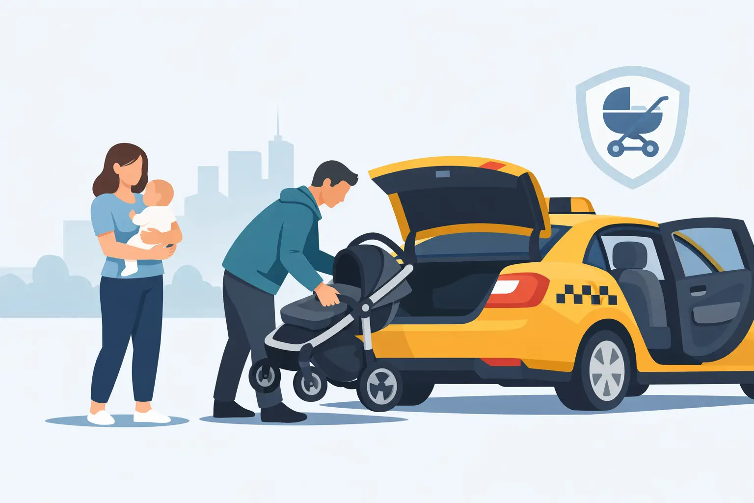 Can Taxis Carry Pushchairs Safely? Parent Guide