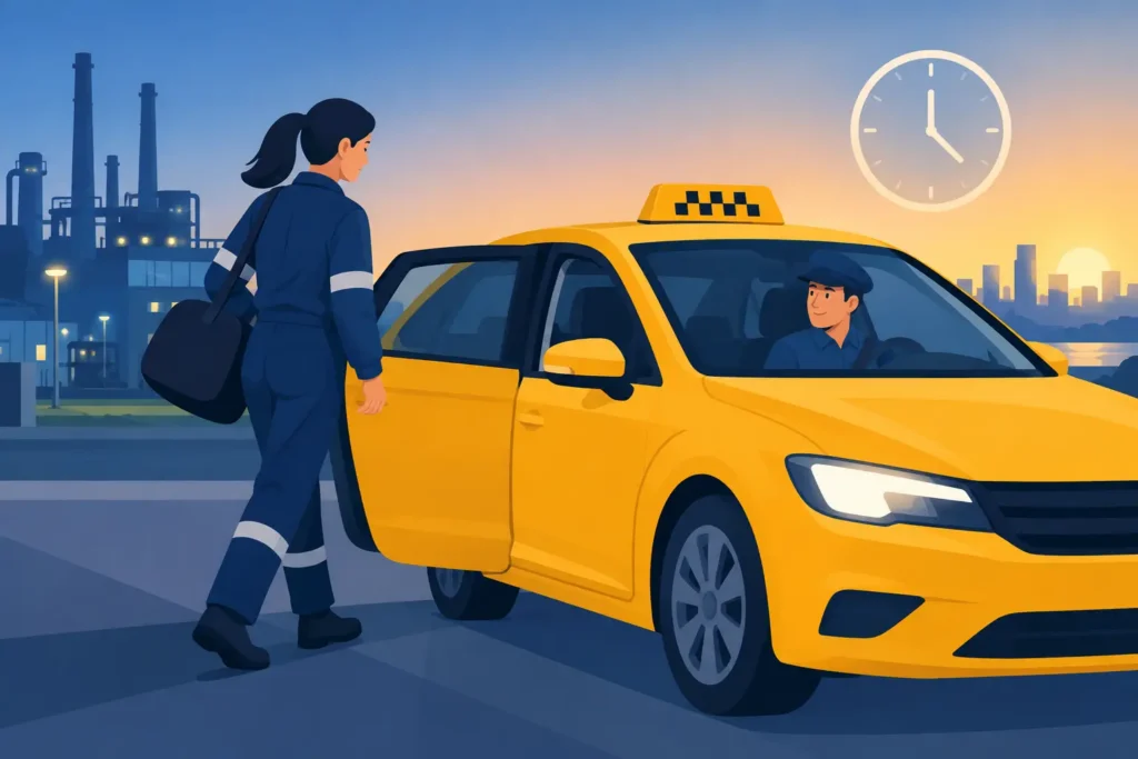 A Shift Worker Taxi Example That Keeps You On Time