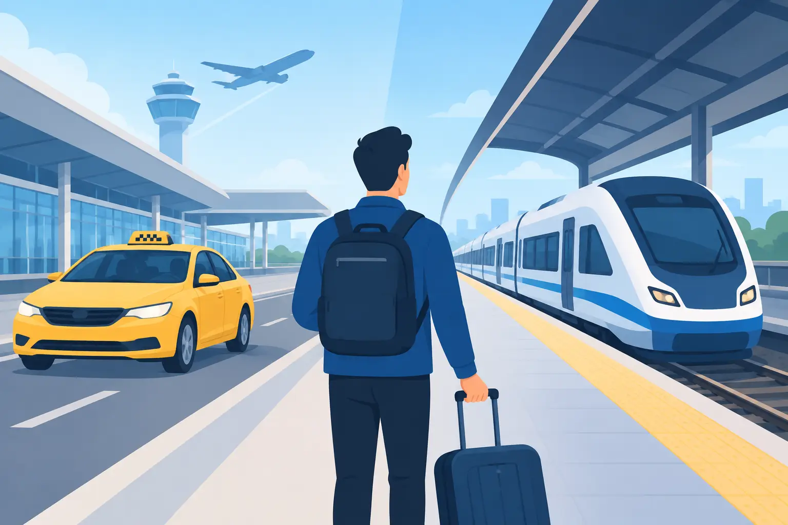 Airport Taxi Versus Train: Which Suits Your Trip?